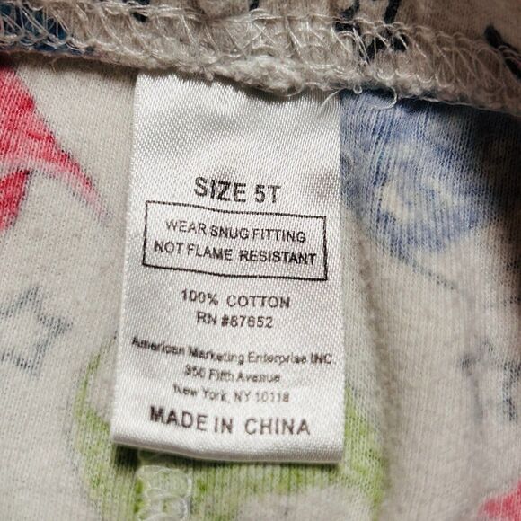 5 for $10 ⭐️ PJ Masks White Pajama Pants Size 5T - Picture 3 of 5